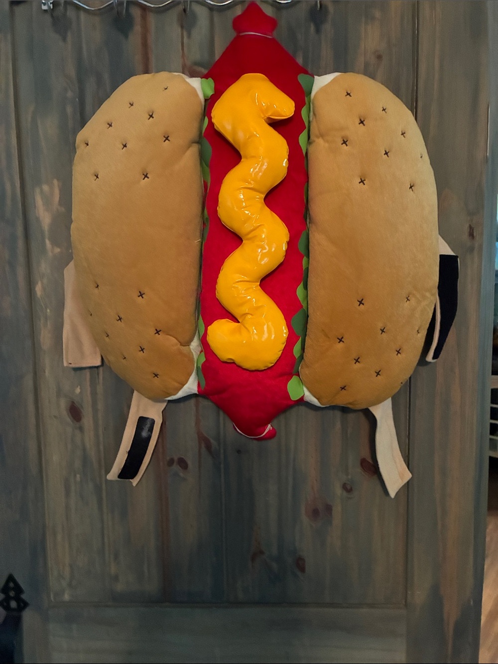 Novelty Hot Dog Costume Plush - Red, Yellow, Tan